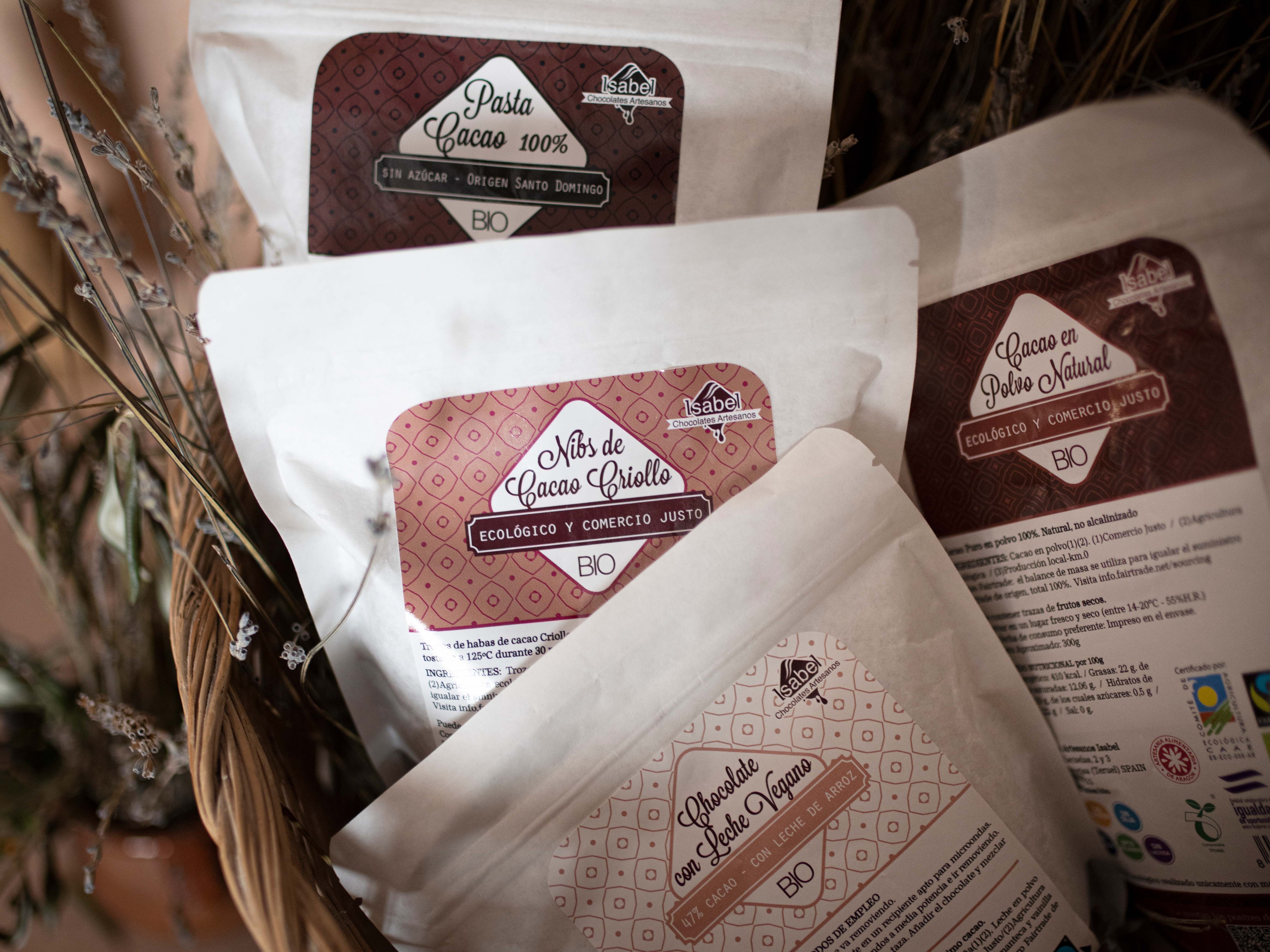 Chocolates Bio para cocinar