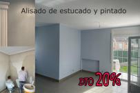 Alisado de estucado y pintura