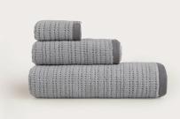 Juego de Toallas Eliane Jacquard Gris